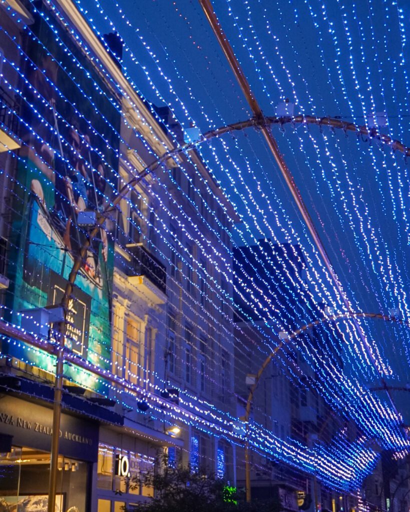 A picture of the Ostende lights tunnel- the longest lights tunnel in the whole of Belgium. This lights tunnel displays light shows every winter during the Christmas period until the first Sunday of January and is only 15 minutes from Bruges.
