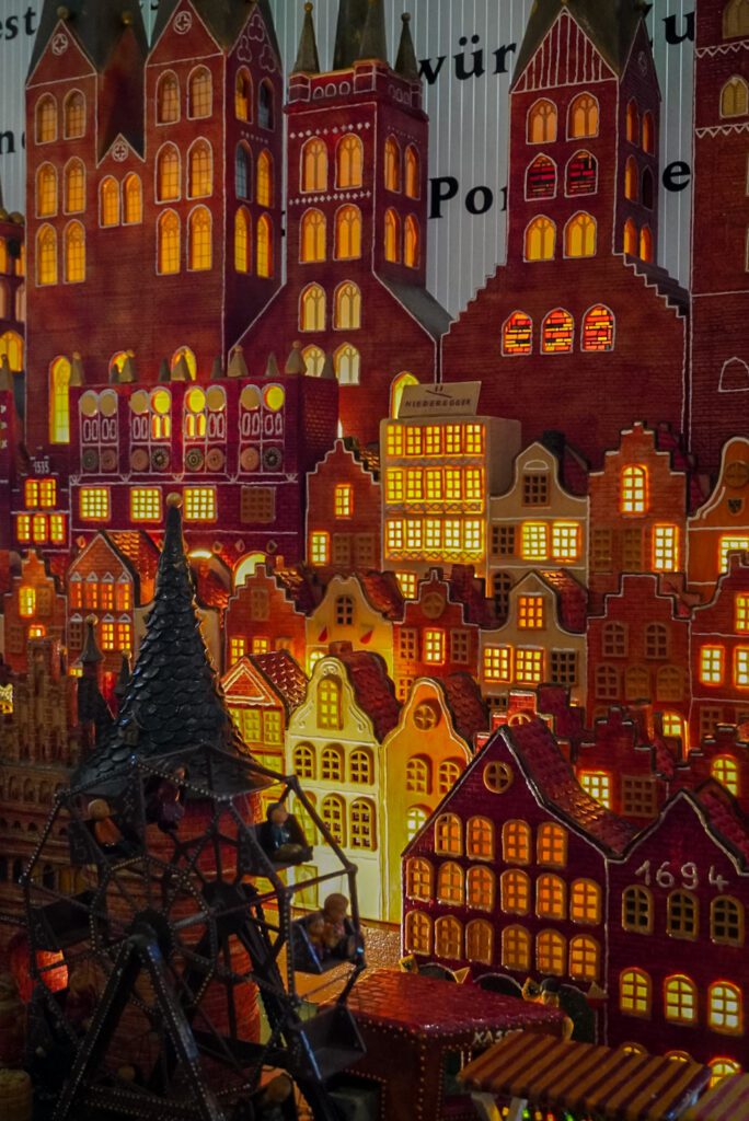 The marzipan museum in Lübeck is a free-entry museum located in the city centre. It's located on the top-floor of the Niederegger Cafe, where you can also enjoy a famous marzipan coffee. In the museum you'll find a replica of the city,  constructed out of marzipan.
